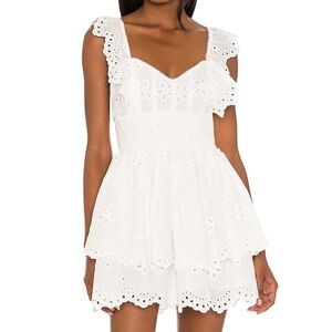 For Love and Lemons Serena Sleeveless Dress in Ivory